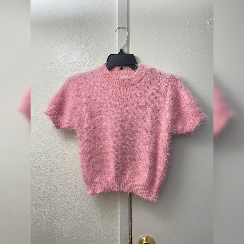 Soft Fuzzy Pink Top